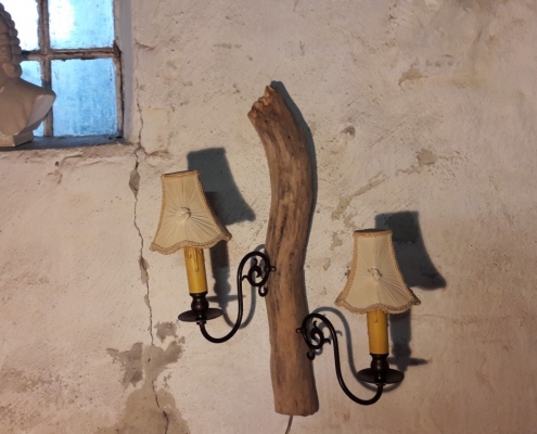 driftwood wandlamp